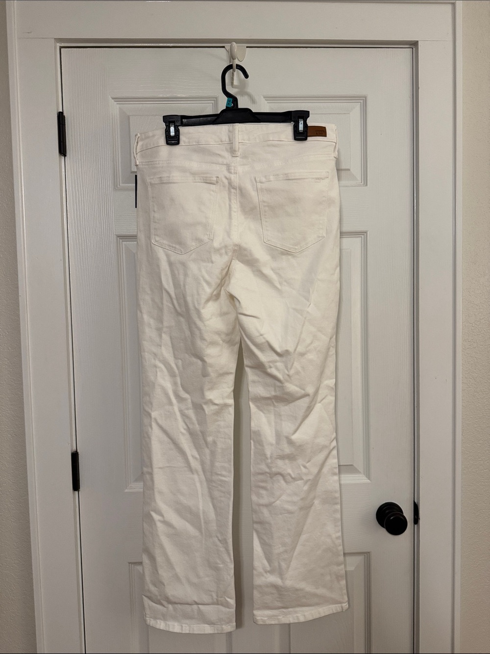 Crown & Ivy Off White Vintage Bootcut Cotton Blend Jeans - Picture 12 of 12